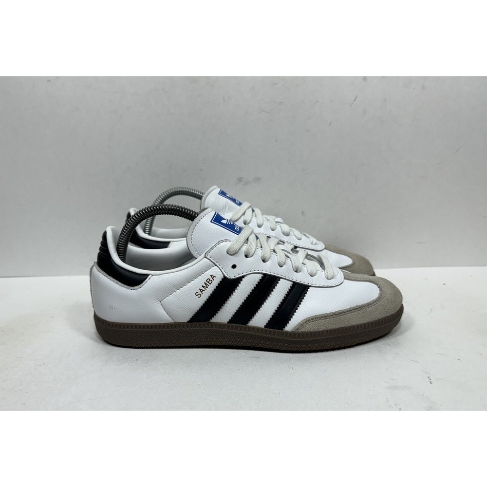 Adidas Samba Shoes Womens Size 8 White Leather Low Top Sneakers IG9030